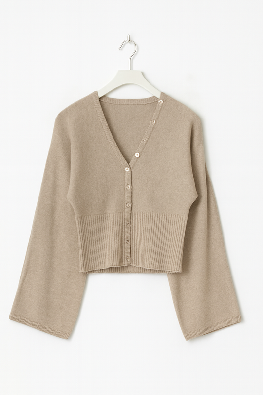 Velmora Buttoned Knit Cardigan